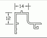 פרופיל "P" למסגרת 7000 סרטוט